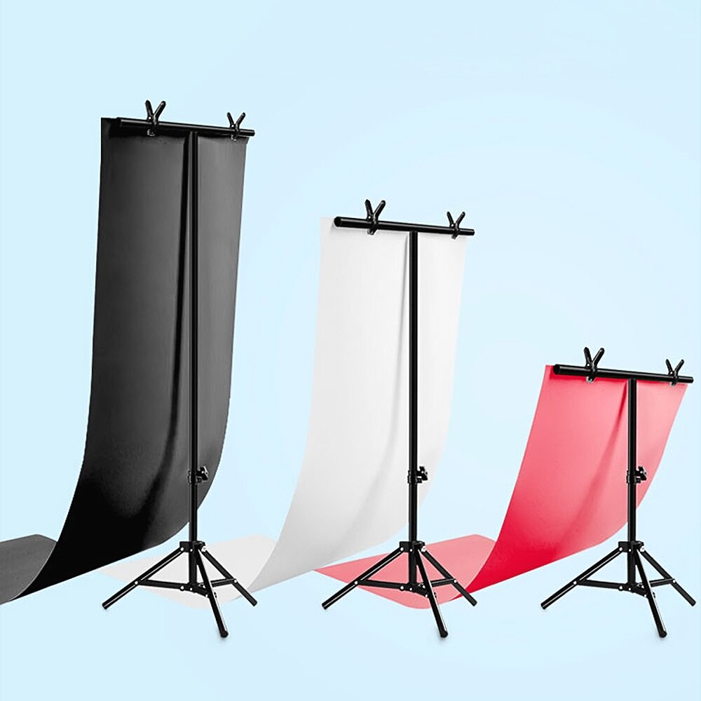 Fotografie Achtergrond Houder Stand Metal T-Vorm Photo Studio Achtergrond Frame Ondersteuning Beugel Met Klem Voor Video Foto Stands