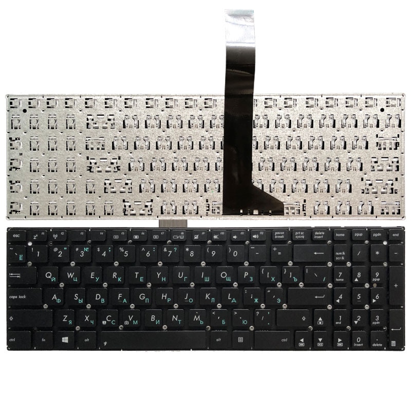 Rosyjska klawiatura robić laptopa ASUS X550C X550CA X550CC X550CL X550VC X550ZE X501 X501A X501U X501EI X501XE X501XI X550J RU czarny