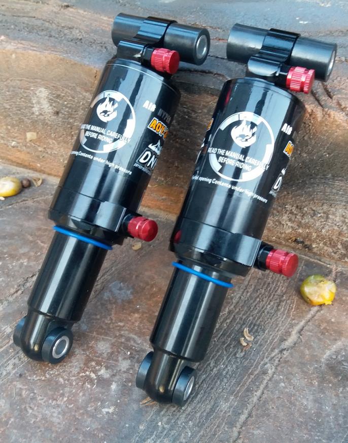 soft-tail frame rear shocks mountain bike rear shock 165mm travel air suspension: Default Title