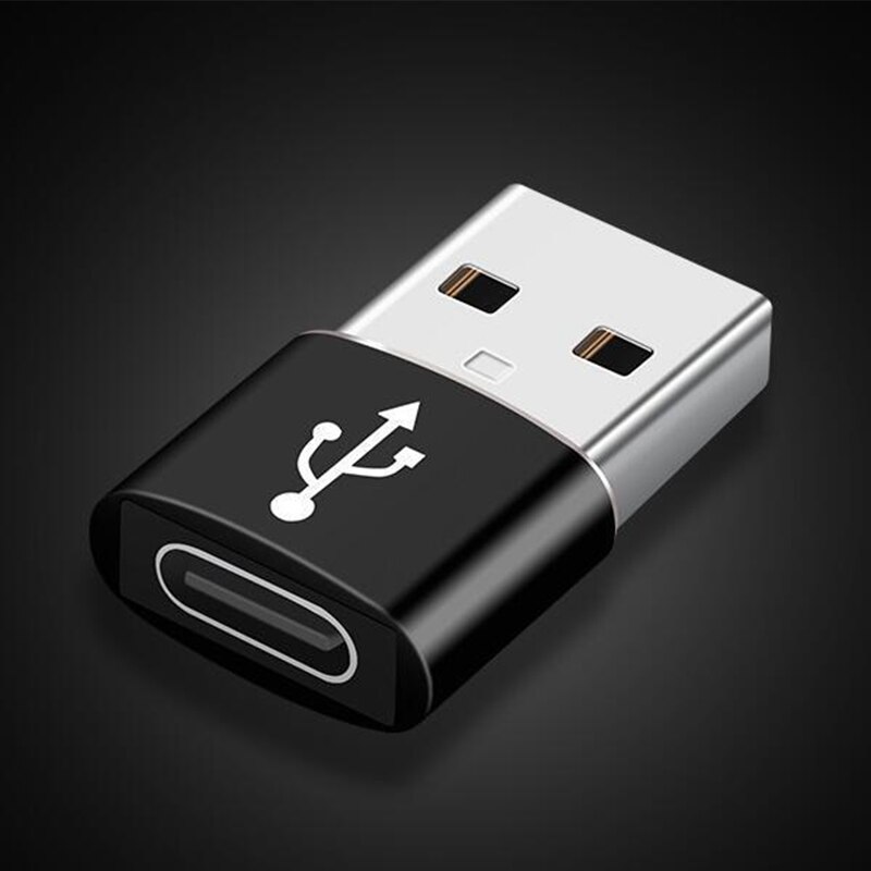 4 juegos de adaptador tipo C a USB 3,0 OTG para MacbookPro, Xiaomi, Huawei, Samsung, Cable de carga de teléfono tipo C a cable Micro usb: USB-Type-C Black