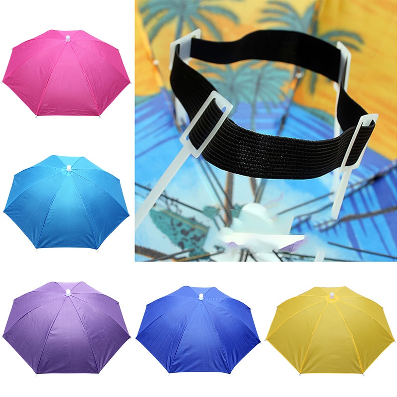 Parapluie casquette de pêche | Chapeau de Sport en plein air, chapeau de randonnée, couvre-chef, chapeaux de Camouflage, parapluie pliant, protection solaire, parasol
