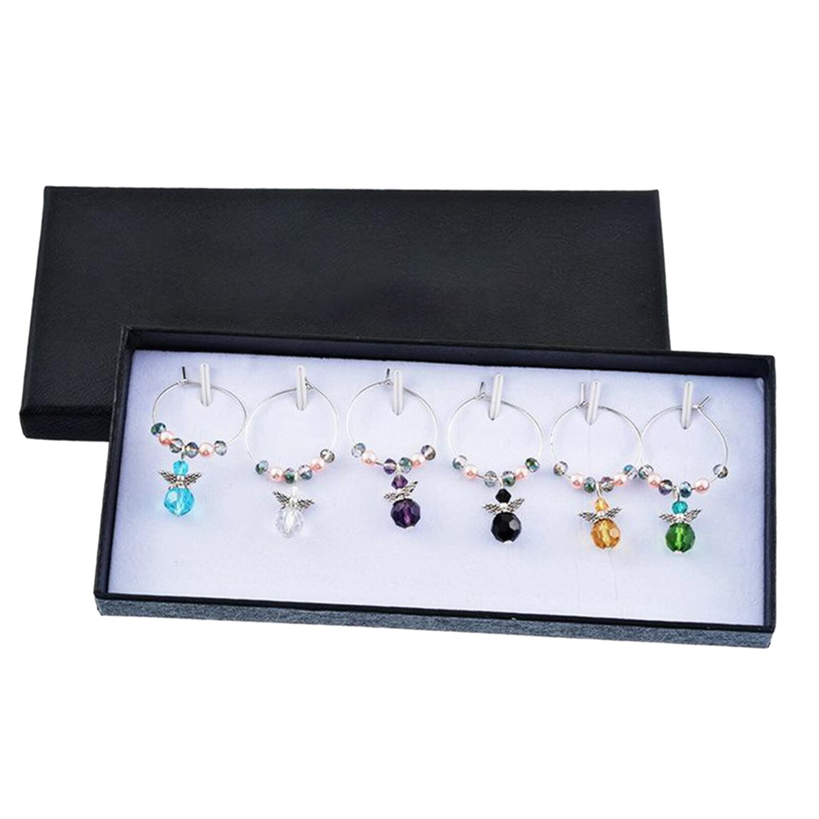 Charms de copa de vino, marcadores, Charms para copas, decoraciones de cóctel