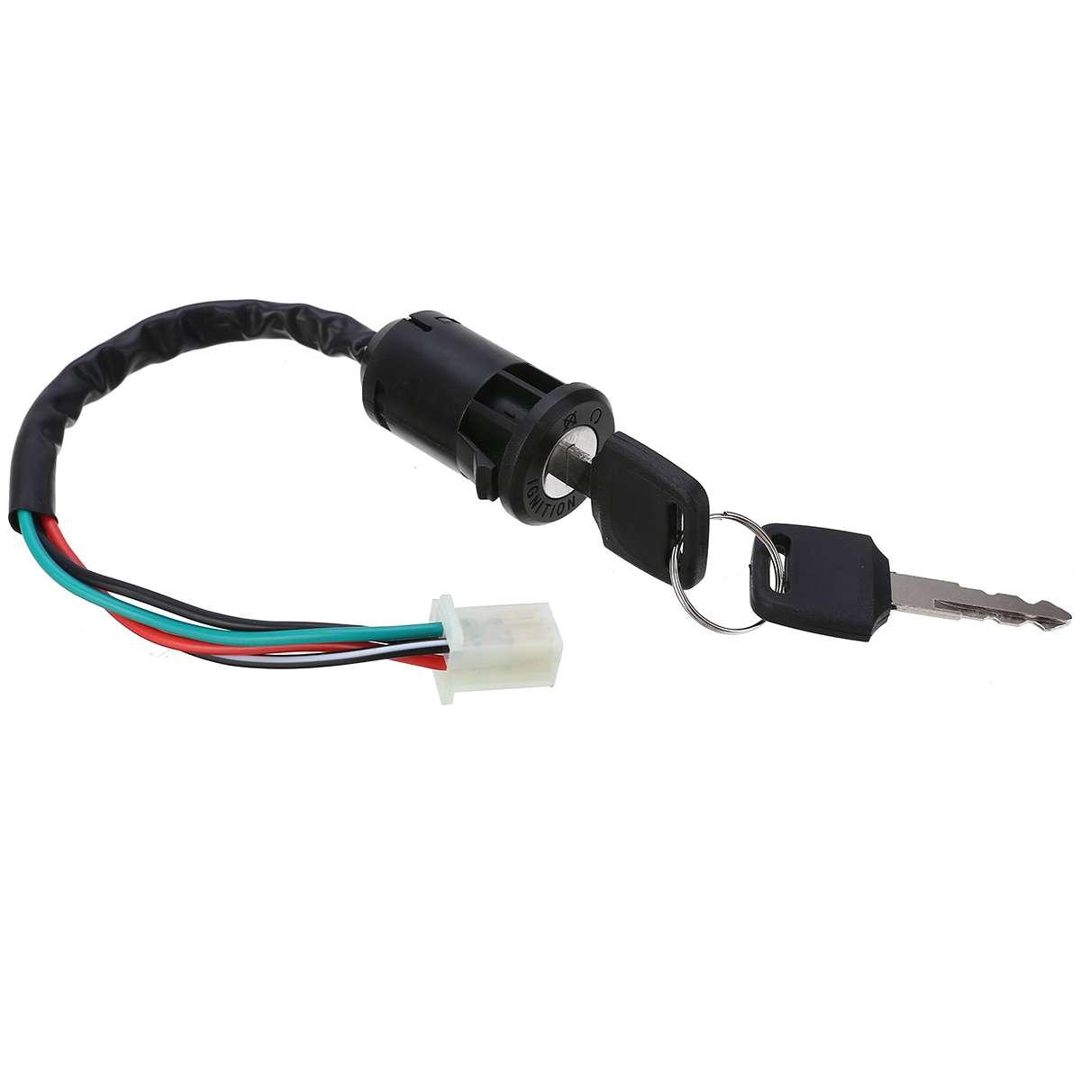 Botón de encendido apagado de 4 pines con 2 llaves para moto de cross, Minimoto, Pit Dirt Quad, 110cc, 125cc, 140cc, 1 unidad