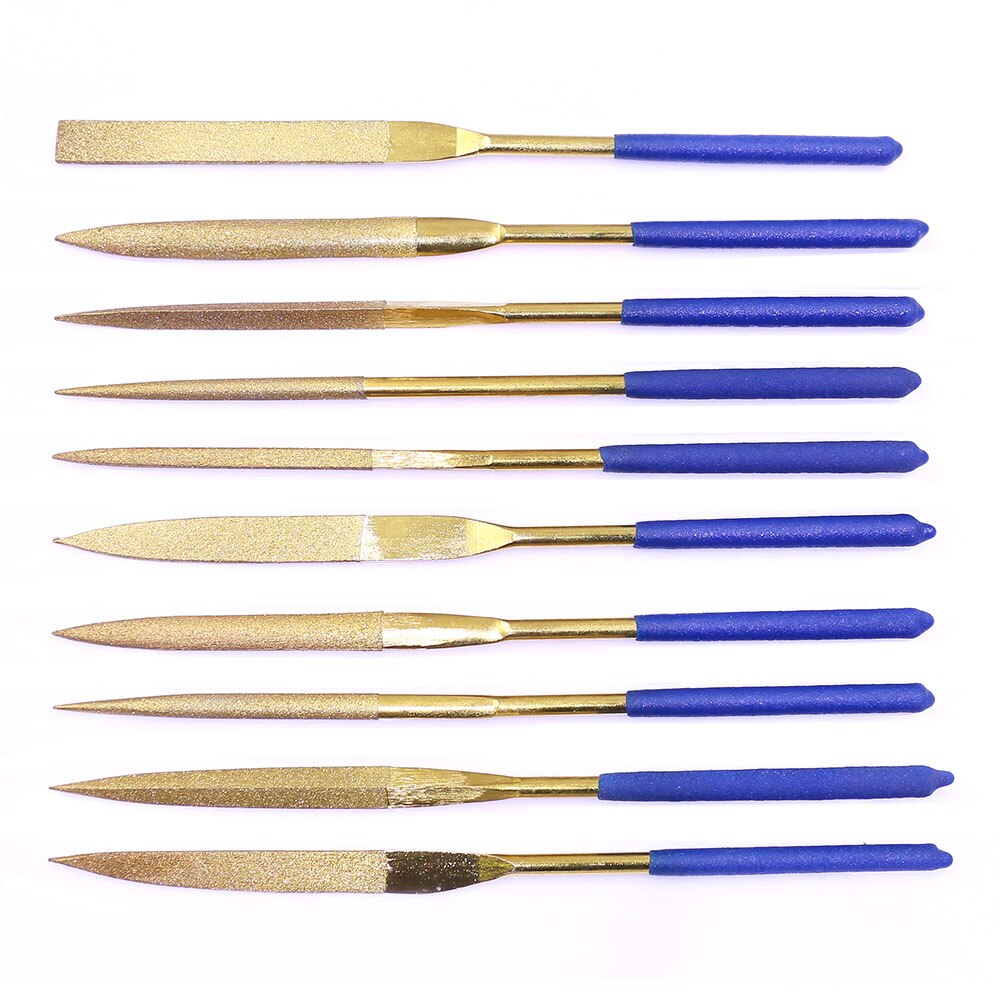 10 stuks metalen glasstenen sieraden diamantnaald multifunctionele slijtvaste vijl slijpen reparatie gereedschapset benodigdheden