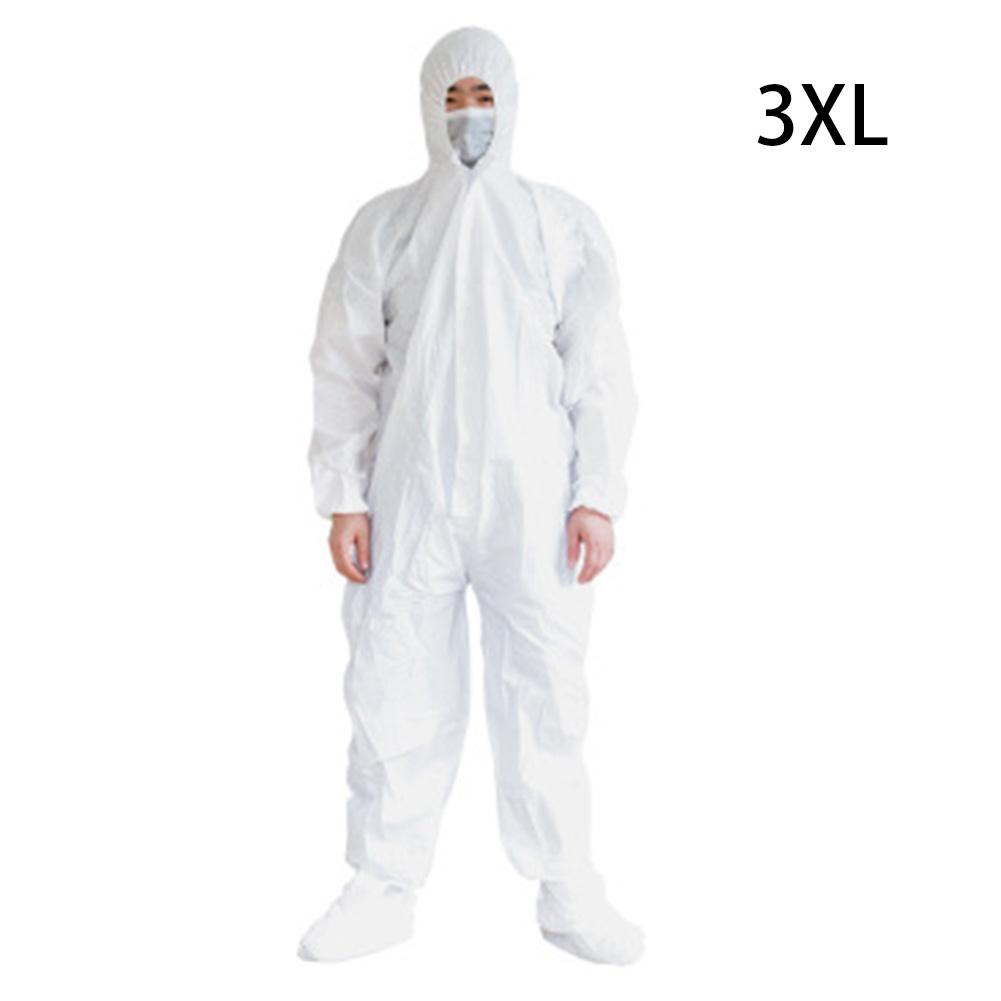 Industrial White Coverall Hazmat Suit Protection P... – Vicedeal