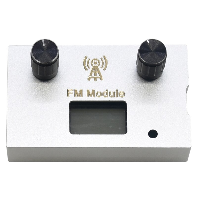 Dsp & pll digital stereo fm radiomodtager modul 87-108 mhz med rustning aluminium metal sag: Default Title