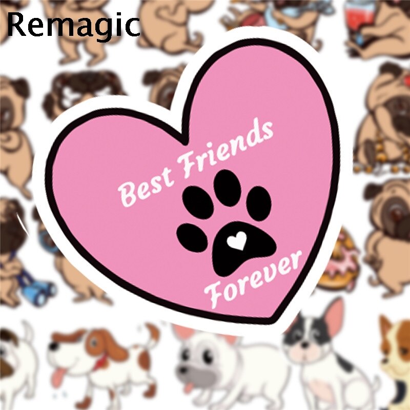 50pcs Corgi Bulldog dogs animals kids classic 90s kids Stickers pack fans paster scrapbooking diy phone laptop decorations