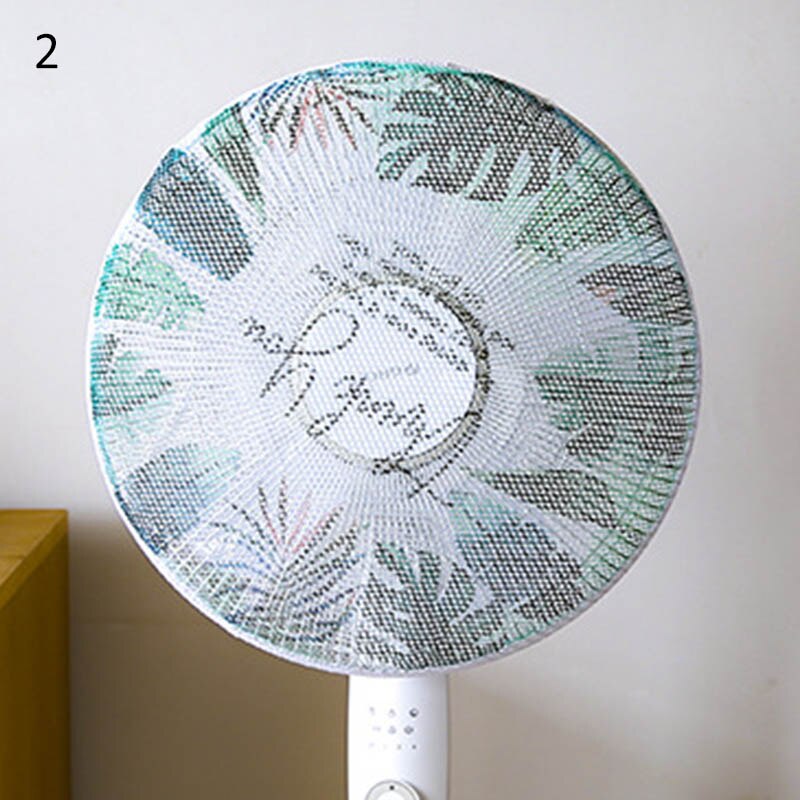 1Pcs Cute Cartoon Animal Home Use Electric Fan Protective Cover Safety Mesh Fan Dust Cover Fan Guard Kids Finger Protector Round: 2 / 50cm