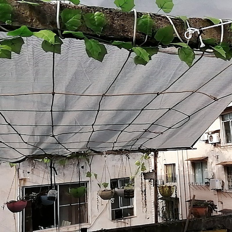 Silbergrau hdpe Sonnenschutz Baldachin Anti-UV-Balkon Innenhof Wintergarten Auto Sonnenschutz Netz Privatsphäbetreffend Netz Pergola Pflanzen