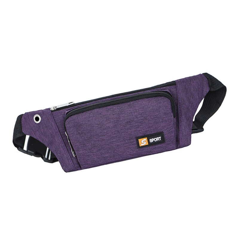 Damen herren multifunktionstaschen draussen Sport freizeit Bote gürteltasche brusttasche hüfttasche lauftasche freundlicher heuptas: Lila