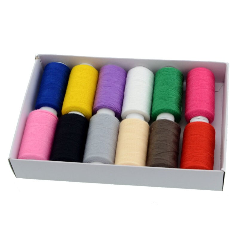 12 colors DIY Thread Hand Machine sewing Thread: Default Title