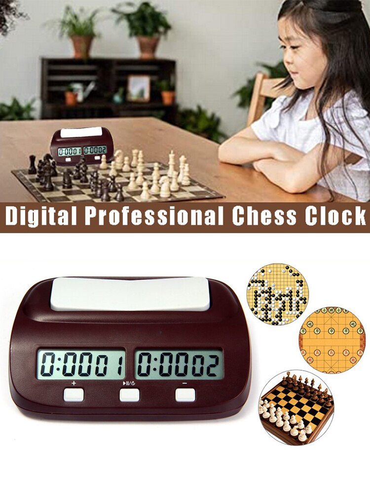 LEAP Digital Chess Clock Count Up Down Timer Sports Electronic Chess Clock I-GO Competition Board Game Chess Watch