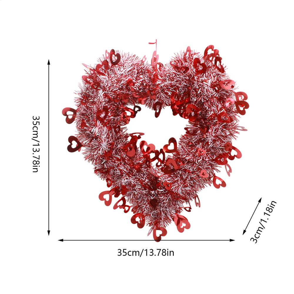 Corona de corazón de San Valentín, corona de puert... – Grandado, image size:1000x1000