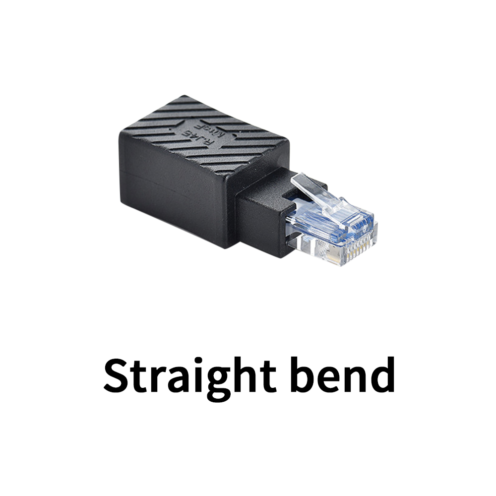 RJ45-Stecker auf Buchse, Konverter, 90-Grad-Winkelverlängerungsadapter für Katze5, Katze6, LAN, Ethernet, Netzwerkkabel, Anschlussverlängerung: Grün