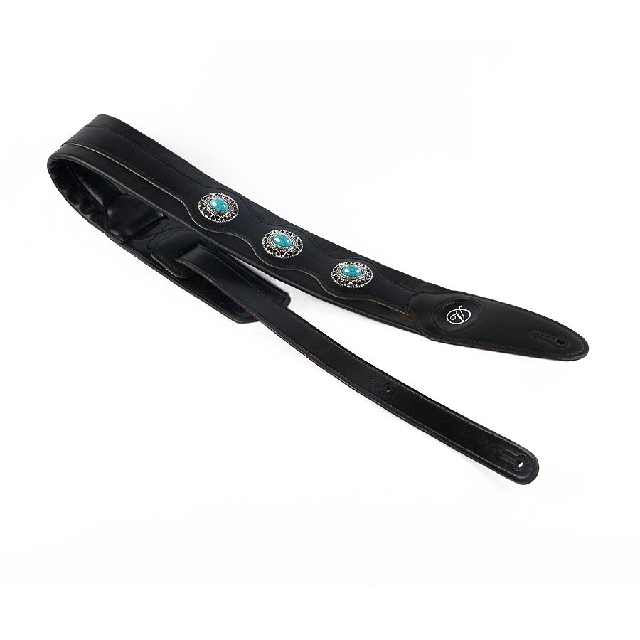 YUEKO Blauwe Diamant Gitaar Band Zacht Leer Akoestische Elektrische Basgitaar Band Breedte 6.5 cm Gitaar Accessoires