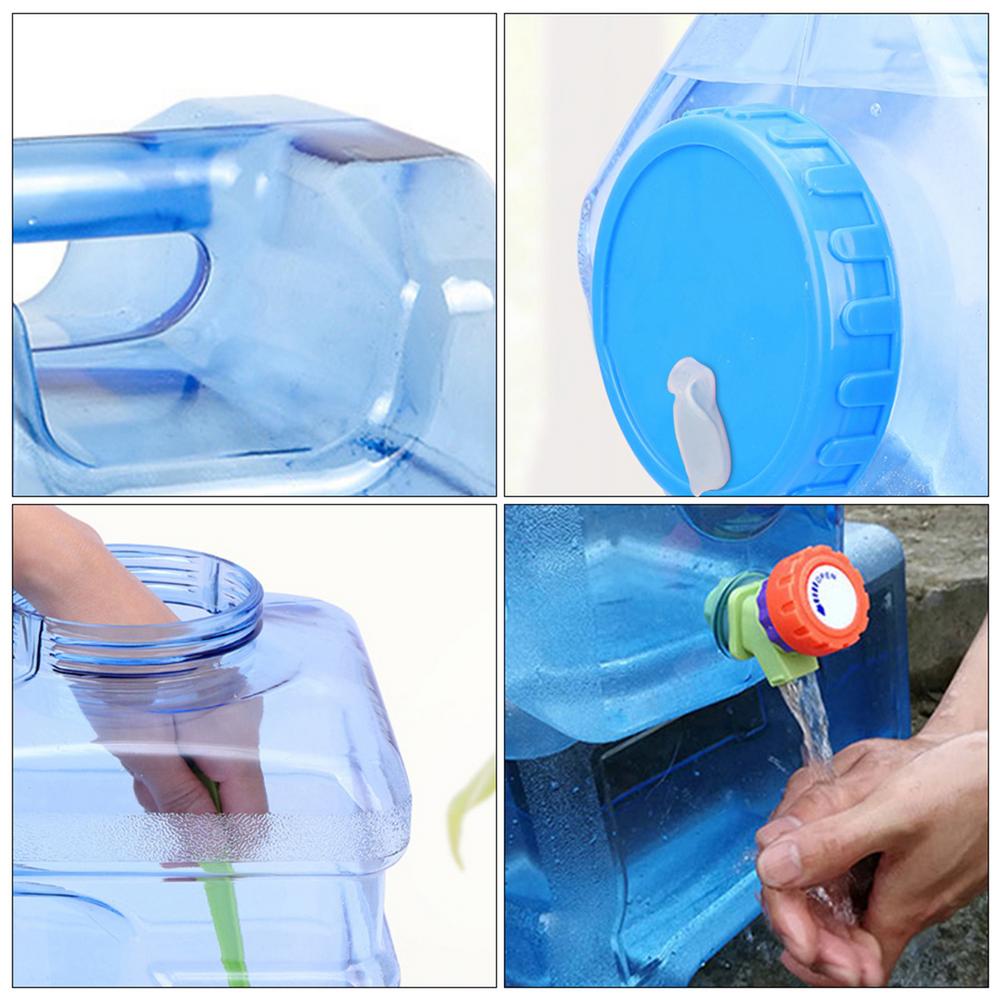 Duża pojemność worka na zewnątrz wiadro na wodę przenośny jazdy Wateater pojemnik na wodę z kranu wody wiadra robić przechowywania