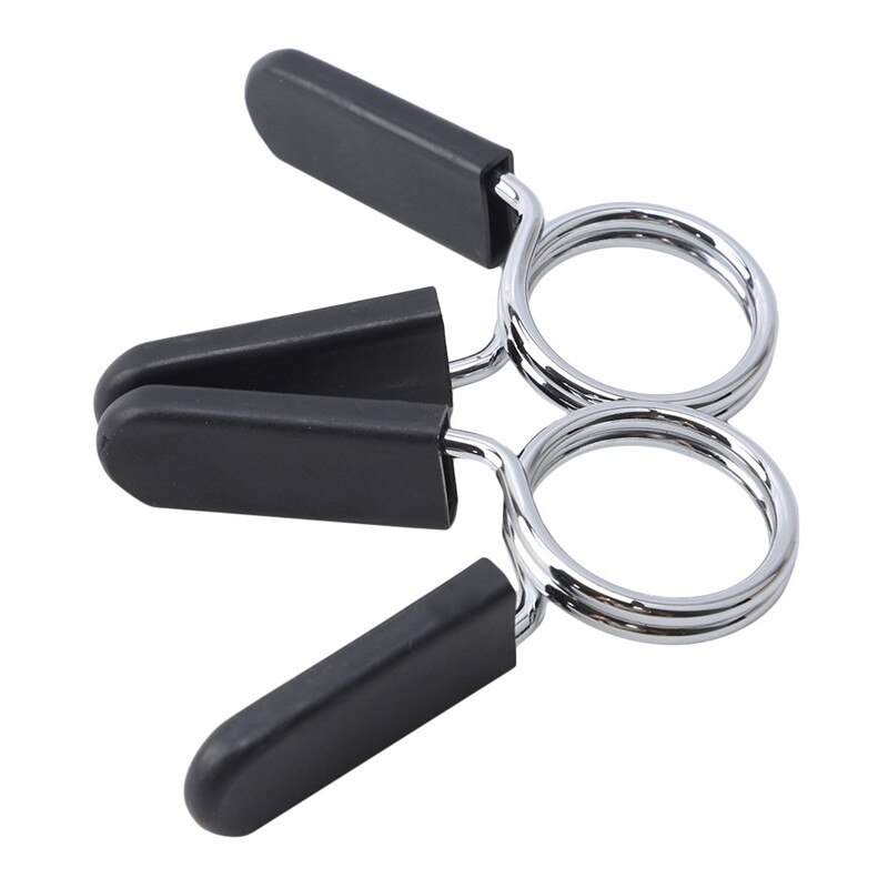 1 Set 25/28/30 Mm Barbell Clamp Spring Collar Clips Gym Weight Dumbbell Lock Standard Lifting Kit Barbell Lock