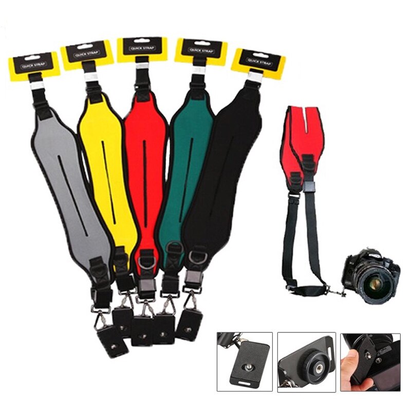 Quick Camera Strap Rapid Single Schouder Sling Belt Neck Strap Voor Canon Nikon Sony Pentax Panasonic Olympus Dslr Camera