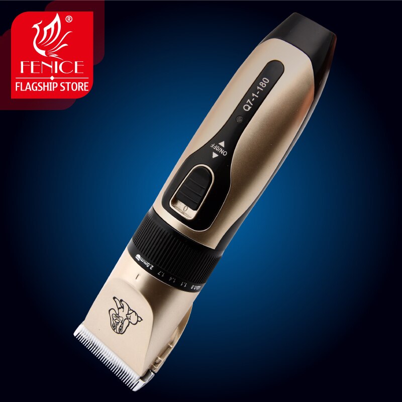 Fenice Electrical Pet Clipper Grooming Kit Rechargeable Pet Cat Dog Hair Trimmer Shaver Set Haircut Machine