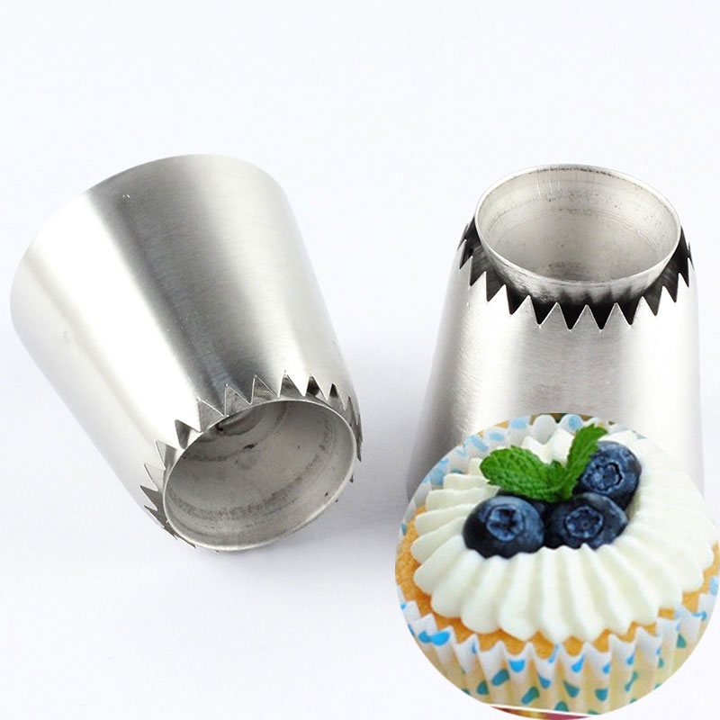 2Pcs Russische Gebak Tip Mold Piping Nozzles Ring Cookies Nozzles Icing Piping Nozzles Set Cake Decorating Keuken Bakvormen Gereedschap