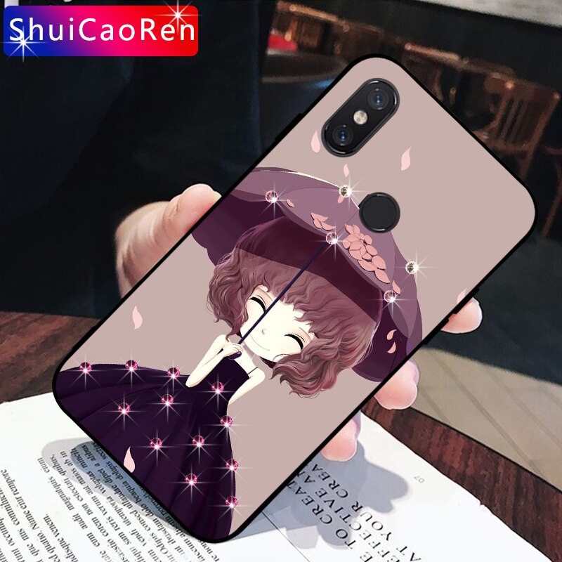 Luxus Strass Telefon fallen Für Xiao mi mi Max 2 Max2 Max3 Weiche Silikon TPU Zurück Abdeckung fallen Für Xiao mi mi Max 3 Profi Capa Coque