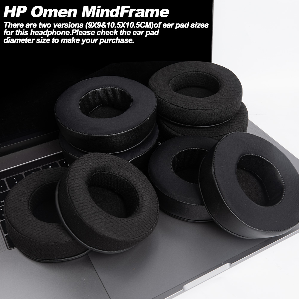 Almohadillas de repuesto para auriculares, orejeras HP Omen MindFrame, almohadillas para auriculares para juegos, tela de malla, cubiertas para memoria, esponja, proteína suave