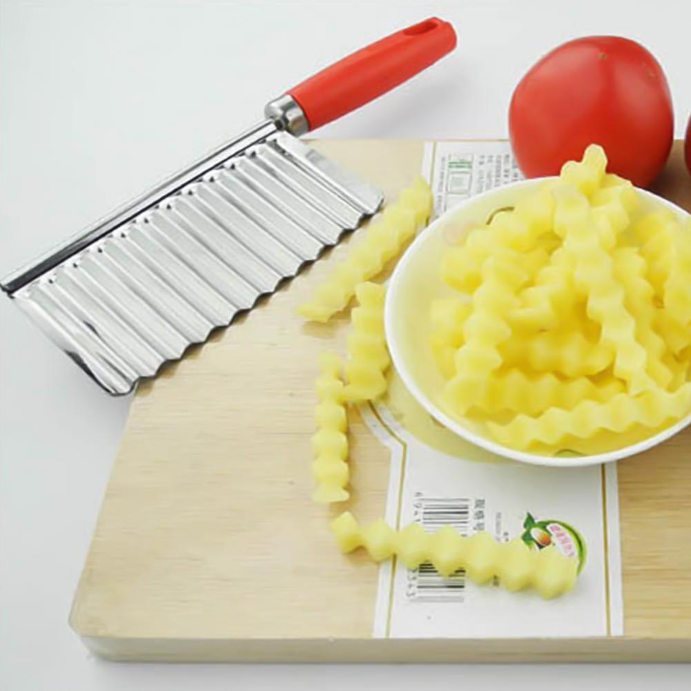 Zig Zag trancheur de frites, coupe-légumes pratique, couteau ondulé pratique, pour Restaurant