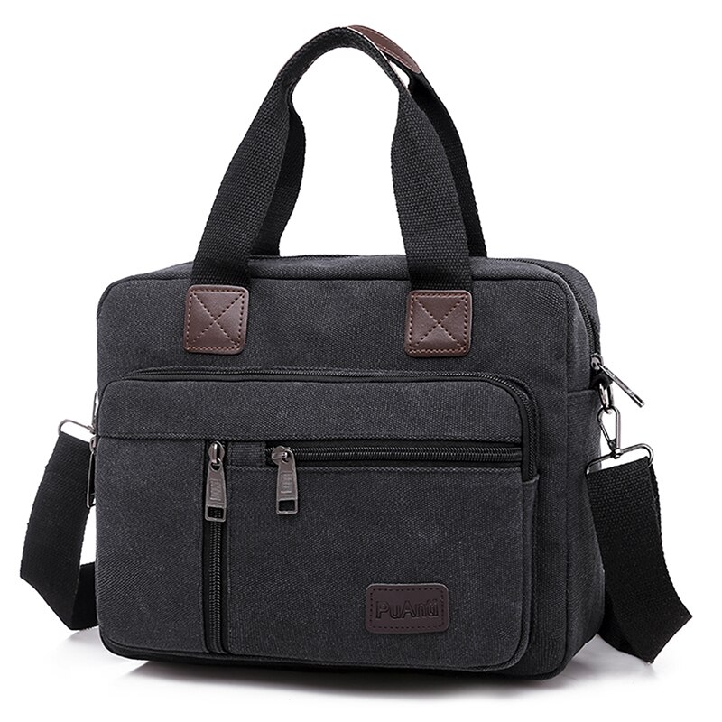 Travel Cool Canvas Bag Women Messenger Crossbody Bags Shoulder Bags Pack School Bags for Teenager: Black