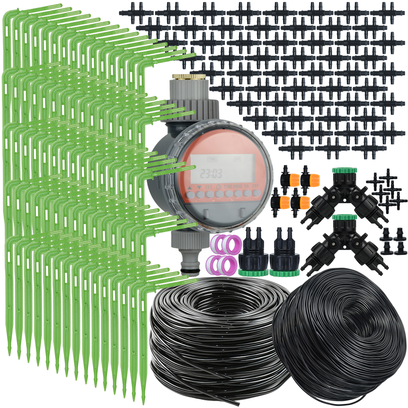 KESLA Garden Automatic DIY Watering Drip Irrigation System Dripper Kit 4/7mm to 3/5mm Hose Pot Bonsai Plant Balcony Greenhouse