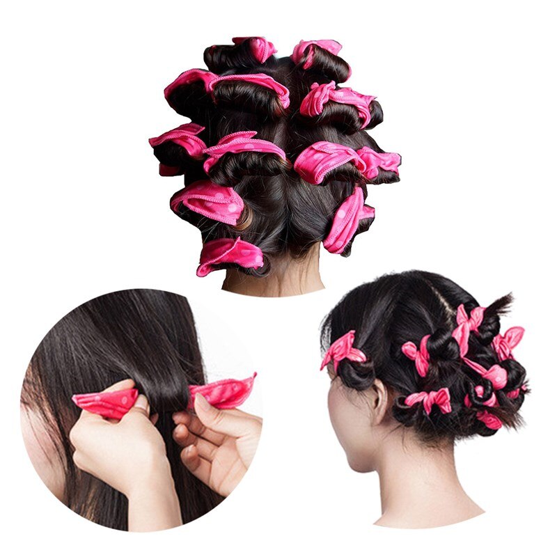 5/10PCS Soft Sleep Pillow Hair Rollers Hair Curlers Set Best Flexible Foam And Sponge Magic Hair Care DIY Hair Styling Tools