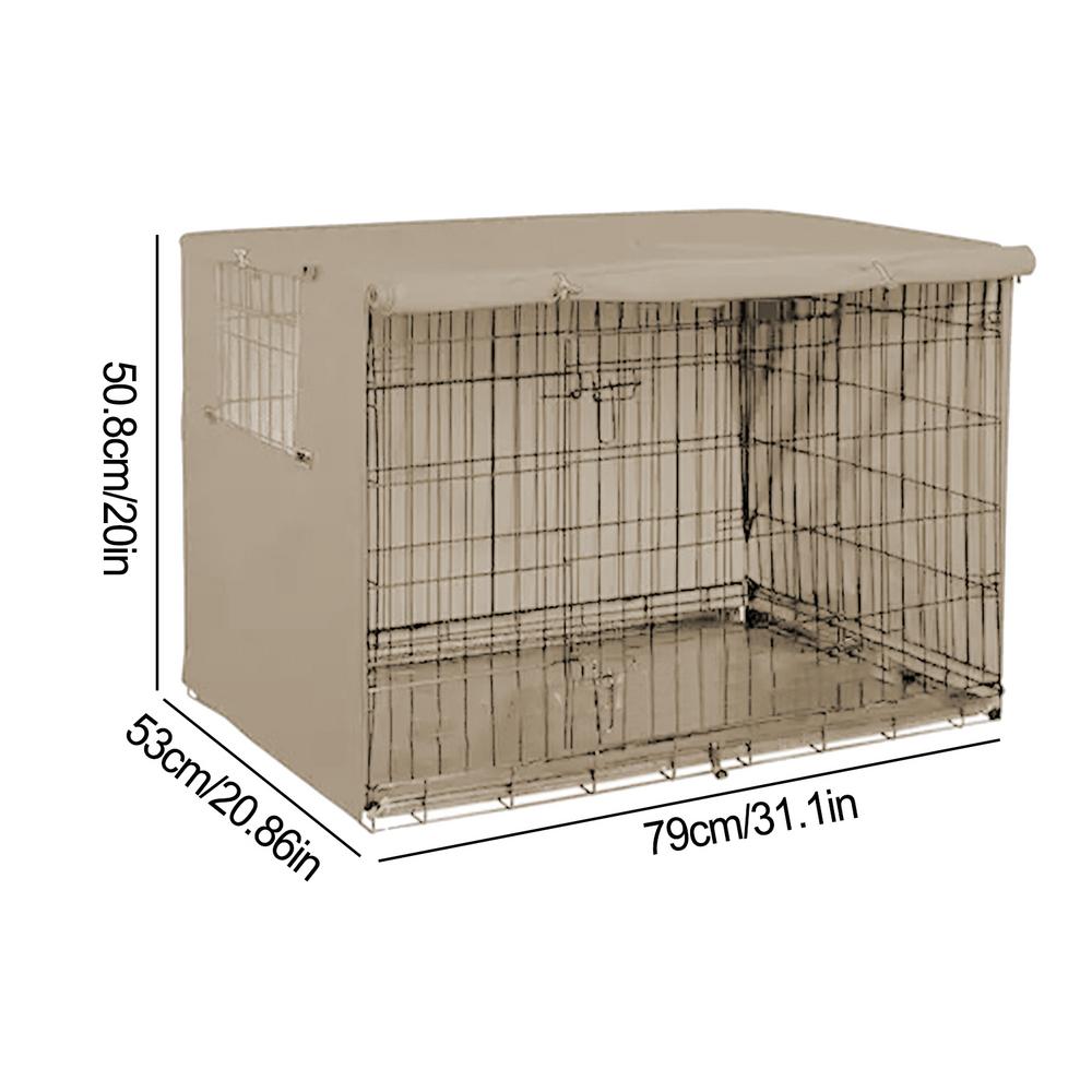Pet Cage Cover Oxford Pet Crate Cover Pet Crate Cover Windproof Dog Kennel Cover Waterproof Dog Cat Cage Cover For Indoor