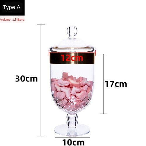 Sealed Mason Jars Food Grade Plastic Acrylic Candy Jar Kitchen Spices Grain Multigrain Dried Fruit Snack Storage Box Kitchen Jar: A