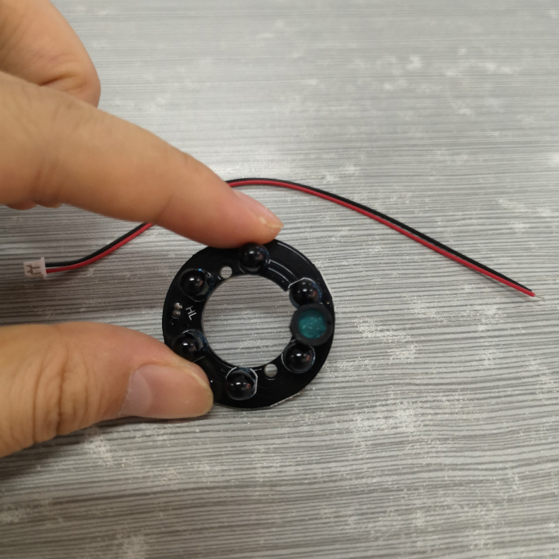 DC12V 940 nm 6pcs black LED Invisible 940nm Night Vision DC12V IR Infrared LED Board no Light IR Illuminator CCTV Accessories