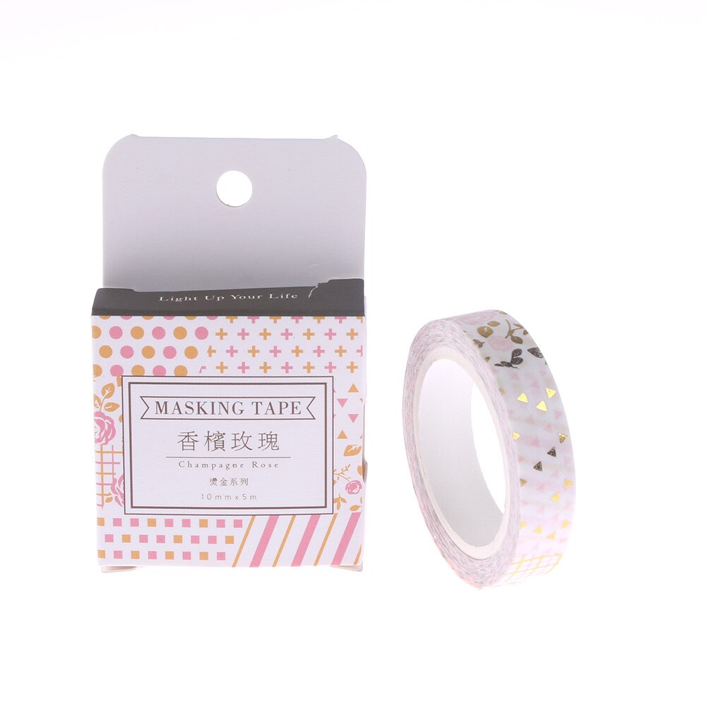 1 Uds. Cinta Washi papel rosa papelería Kawaii Scrapbooking cintas decorativas