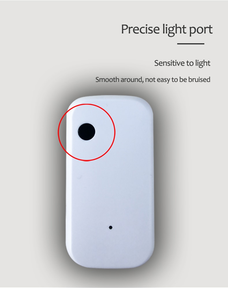WIFI Wireless light sensor Automatic intelligent operation Brightness detectionAl linkage execution Tuya APP Control Smarthome