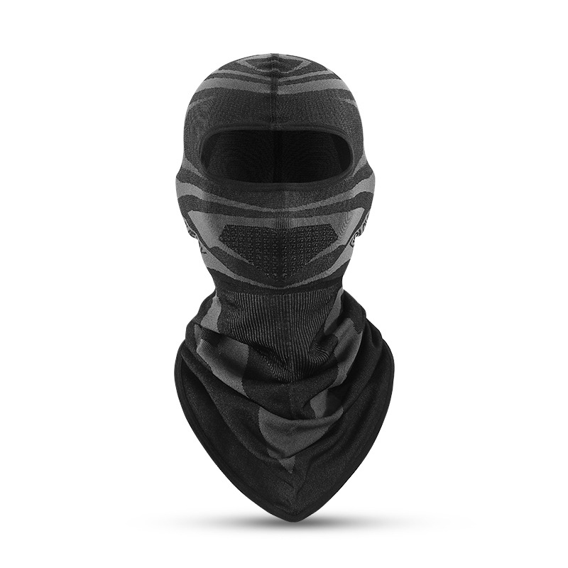 Motorfiets Bivakmuts Volgelaatsmasker Zomer Ademend Motorrijden Hals Gezichtsmasker Motocross Fietsen Masker Helm Kap Mannen: Black