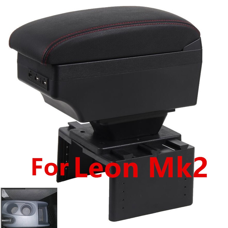 For Seat Leon Mk2 armrest box armrest box central Store content box