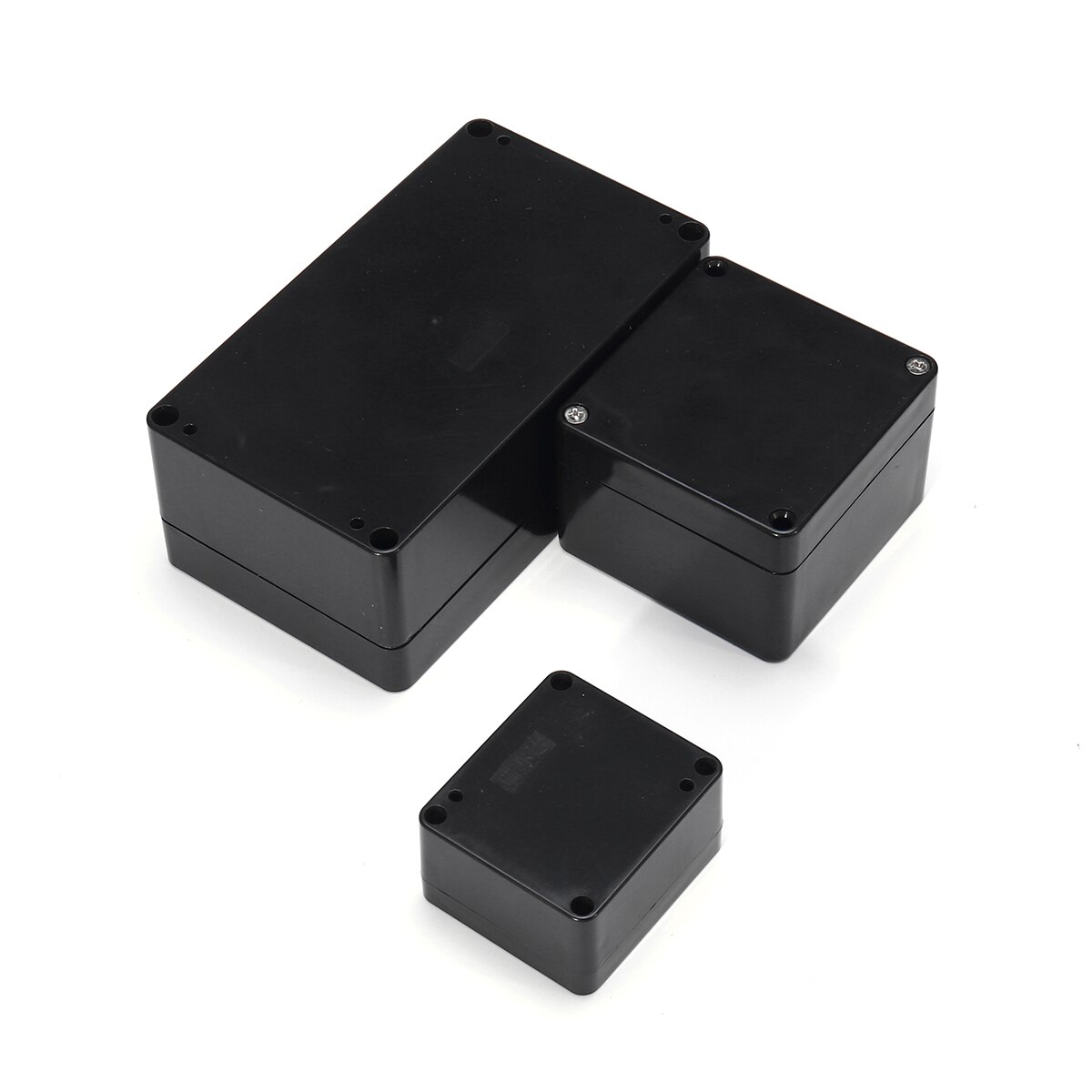 Black Color Waterproof Plastic Enclosure Box Electronic Housing Instrument Case Electrical Project Outdoor Junction Box