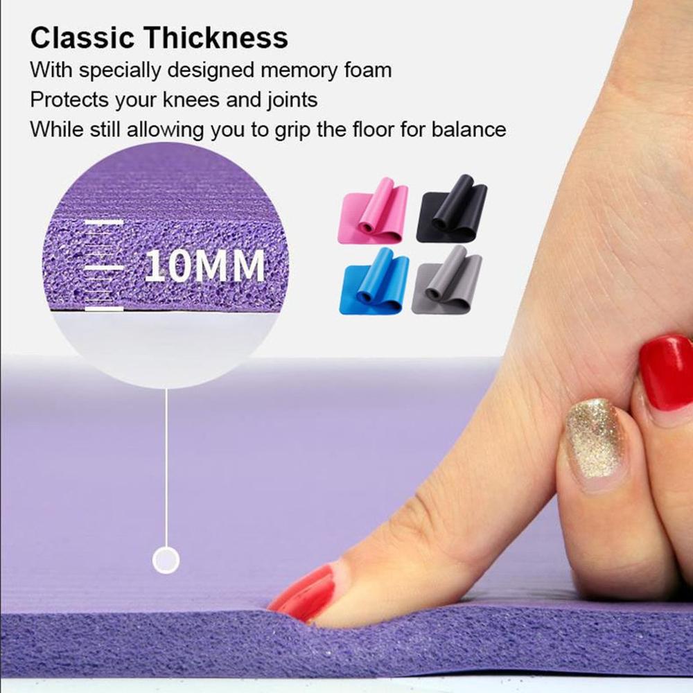 1 st. duurzame, milieuvriendelijke, antislip, niet-giftige yogamat met hoge dichtheid voor yoga en pilates op voorraad!