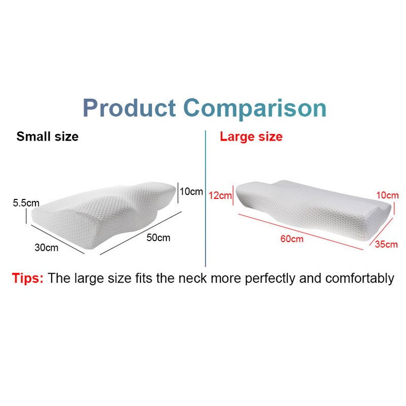 Antystatyczna poduszka odkształcająca się masaż poduszka piankowa robić spania poduszki robić spania poduszki podróżne ochrona szyi 50*30CM 60*30cm подушка