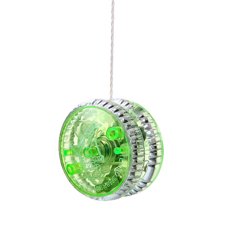 LED Flashing Yoyo Classic Kids Toys Magic Yoyo Spin Aluminum Alloy Metal Yoyo Bearing with Spinning String ZXH