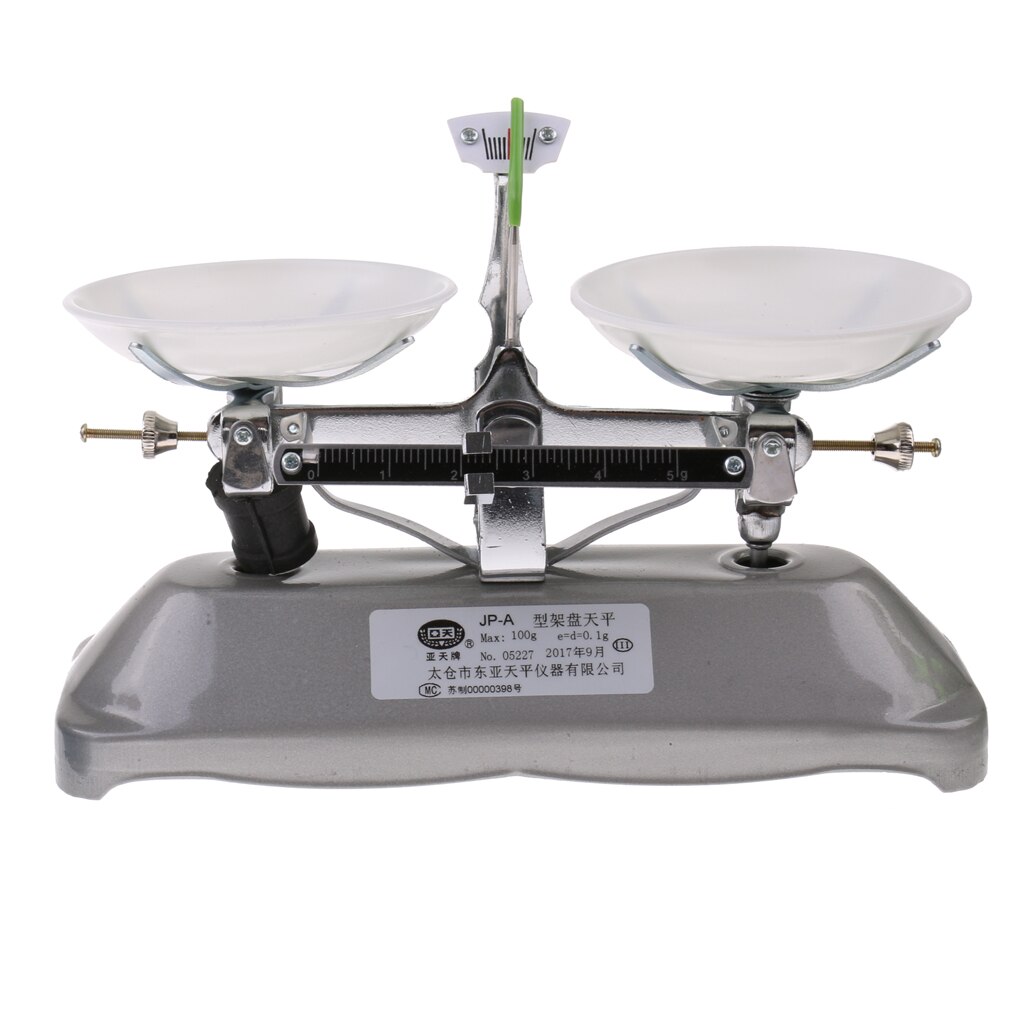 Dubbele Pan Balans, 100G Capaciteit, Single Beam Balans, Voor Lab Analytische Wegen & Balance Leren
