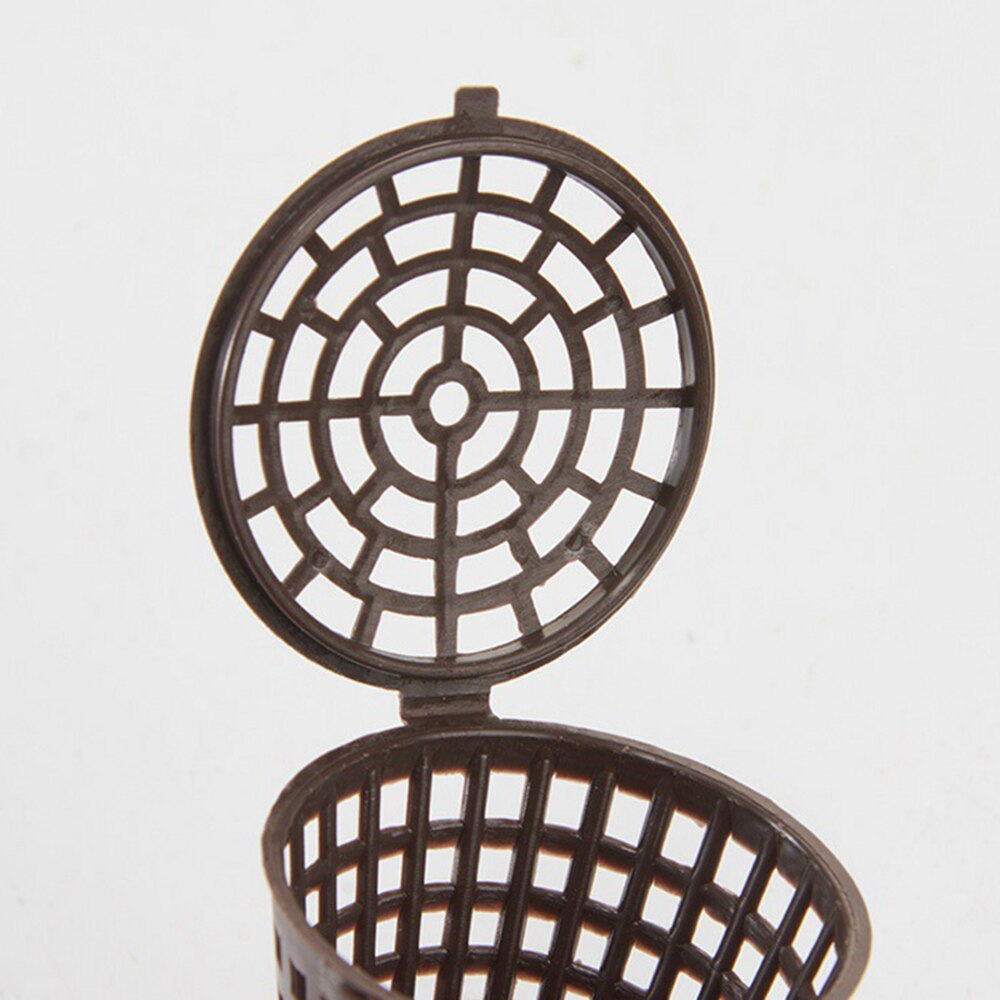 Cesta de tapa de fertilizante, herramienta para plantar bonsái, suministros de jardinería para Osmocote, orquídea, planta de flores, café de plástico, 10 Uds.