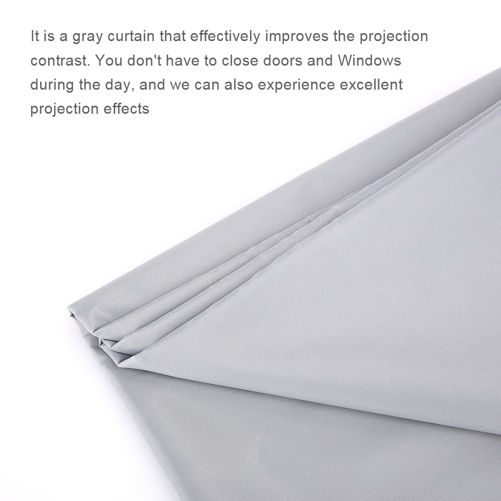 Universal Projector Screen Reflective Enhance Brightness 100/120inch Fabric Cloth Projection Screen Portable for CP600