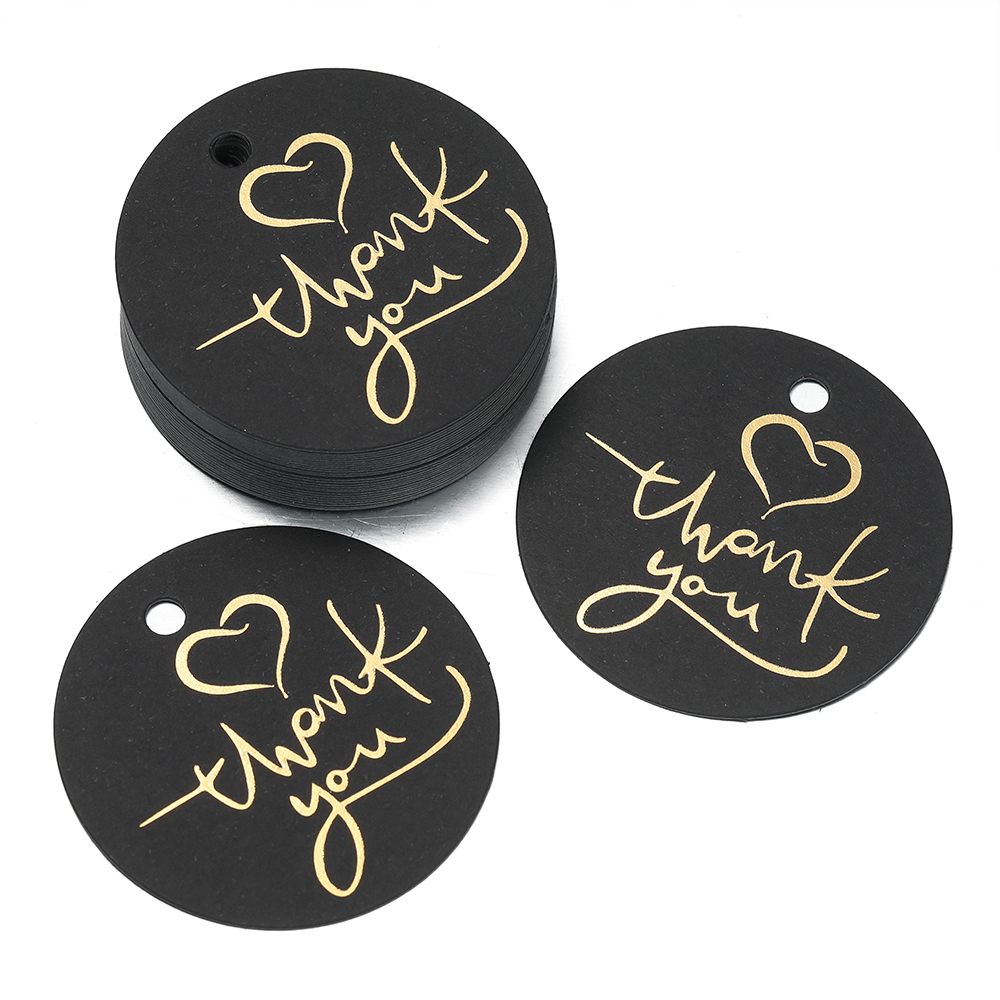 50 stk/parti bronsering stempling takkelapper svart hvitt papir kort håndlaget innpakning gjør-det-selv smykker tilbehør prisetikett: Gul