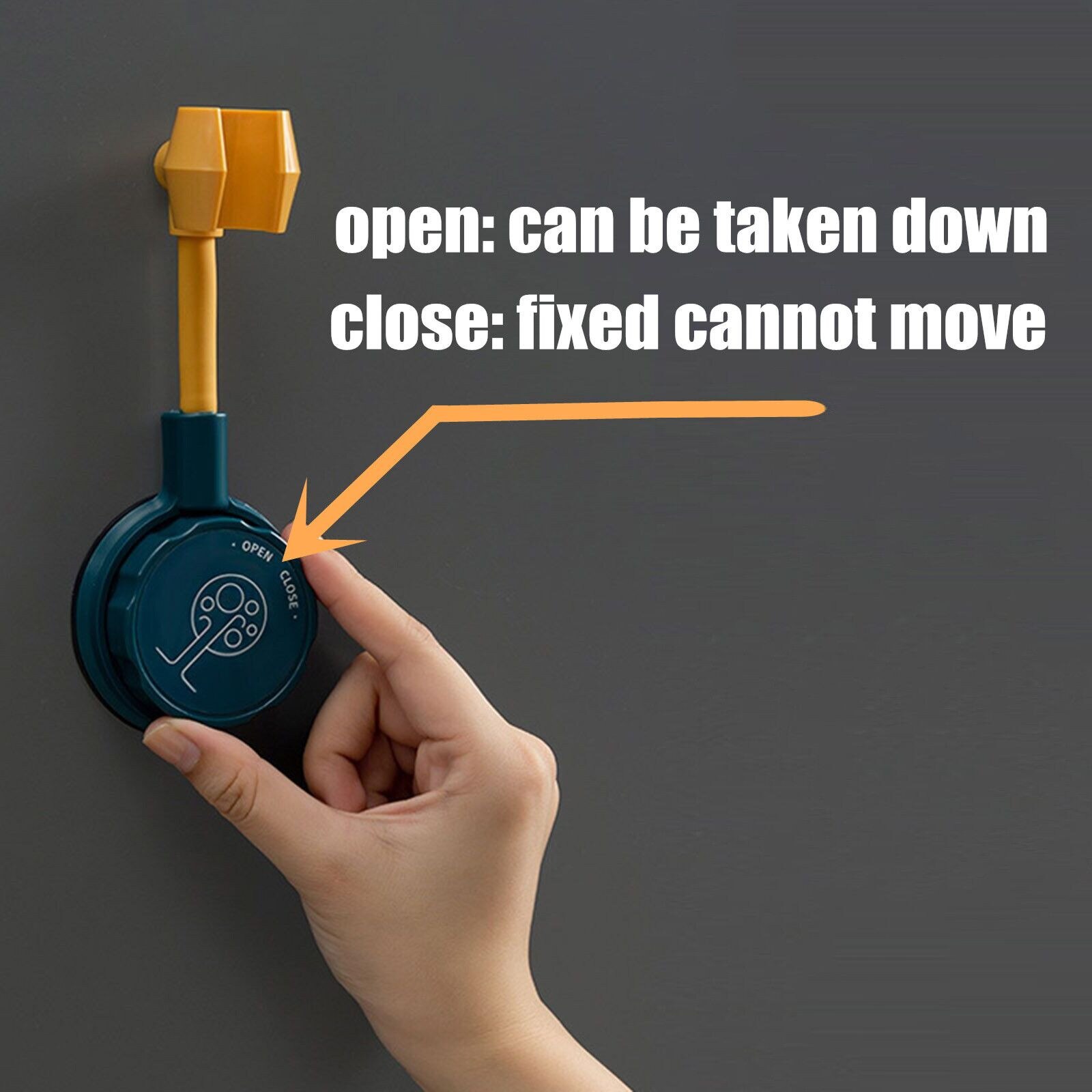 Drill Free Wall Mounting Showerhead Clamp Bracket Removable Basin Bathtub Omnidirectional Adjustable Shower Head Grip Holder