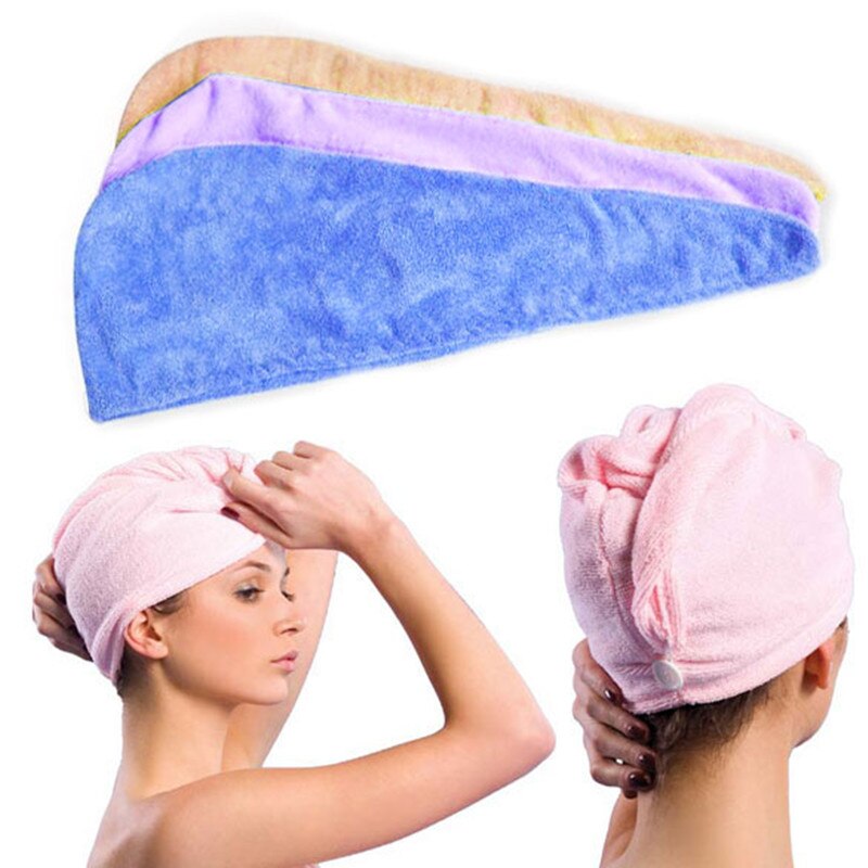Handdoeken Badkamer Haar Handdoek Womens Magic Haardrooginrichtingen Hoed Cap Salon Handdoeken Snel Droog Bad Microfiber Stof-46