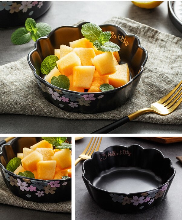 Cartoon Keramische Bakken Japanse Bakplaat Pan Pot Schotel Plaat Servies Kom Lade Magnetron Keuken Servies: 14.5x4.5cm