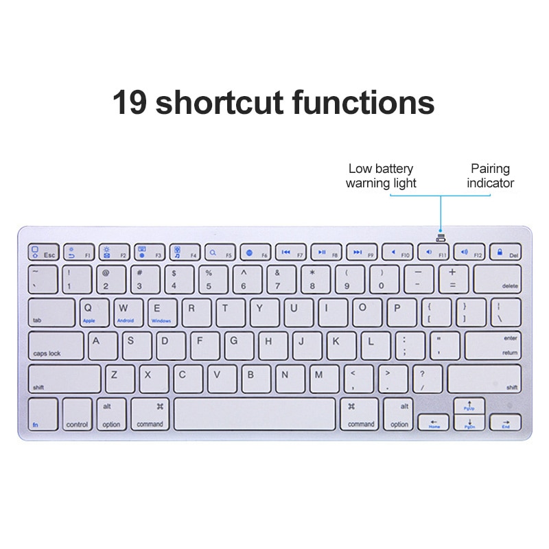 Mini Wireless Keyboard Bluetooth Keyboard For IPhone Ipad Phone Tablet Rubber Keycaps 78 Keys Keyboard For Mac Ios Windows