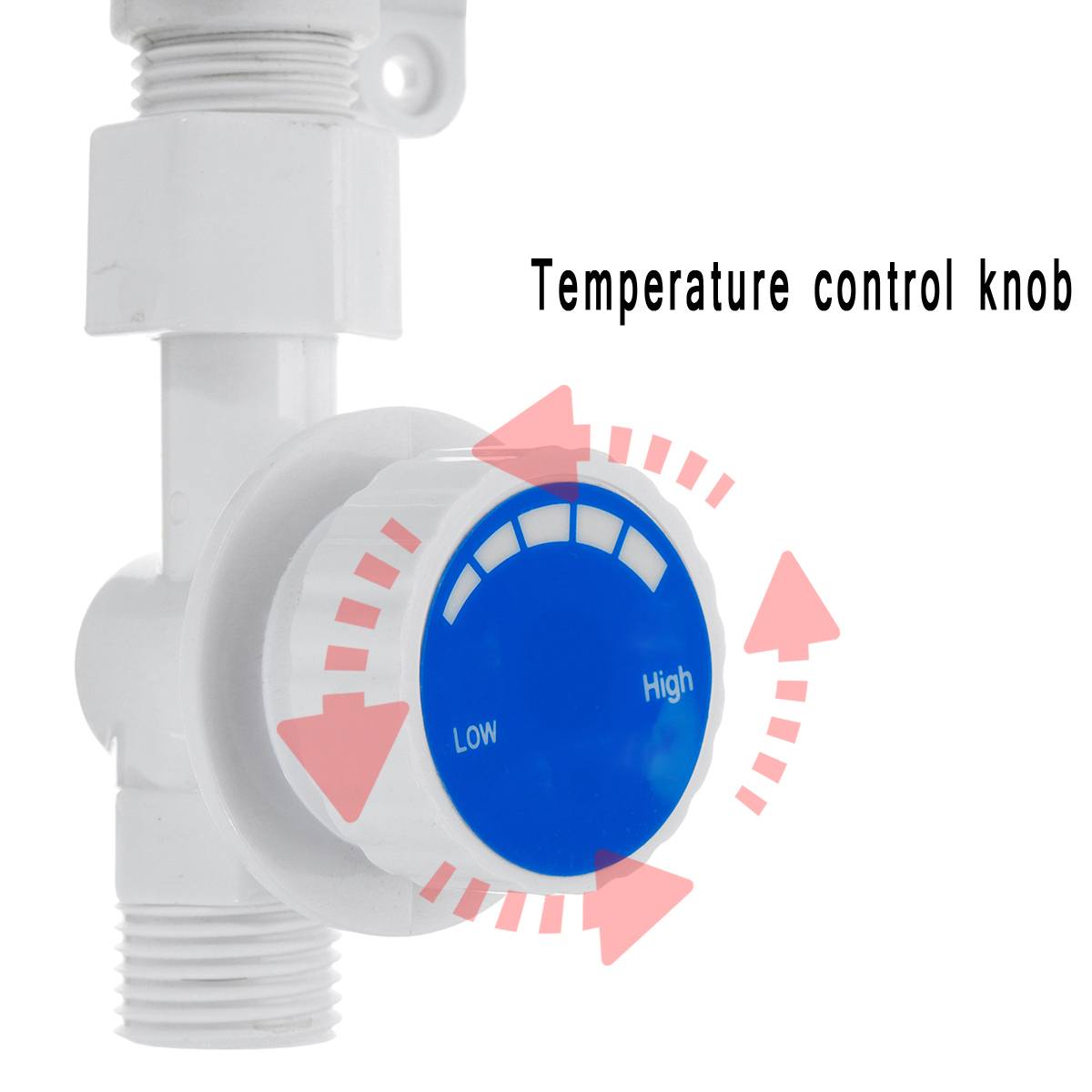 3500w rustfrit stålelektrisk vandvarmer mini instant tankless køkken badeværelse vandvarmer temperatur kontrol lcd-skærm